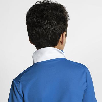 Nike Boys Dri-FIT Tennis Polo - Signal Blue