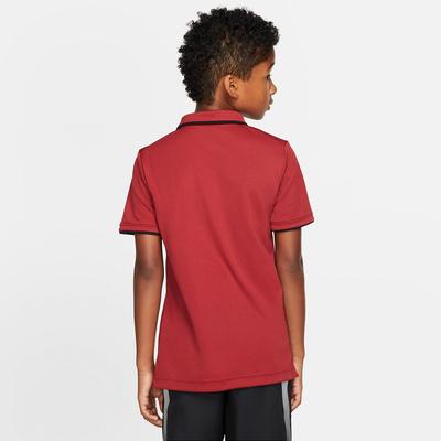Nike Boys Dri-FIT Tennis Polo - Team Crimson/Black - main image