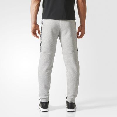 Adidas Mens Essentials Camo Pants - Grey