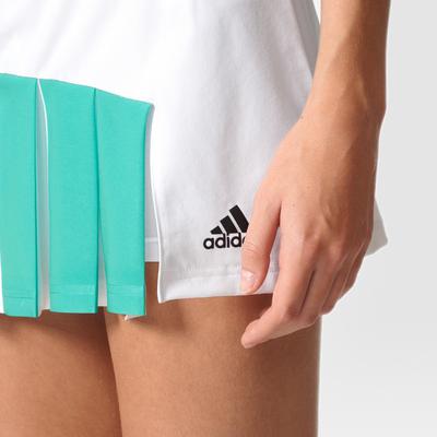 Adidas Womens Roland Garros Skort - White/Green - main image