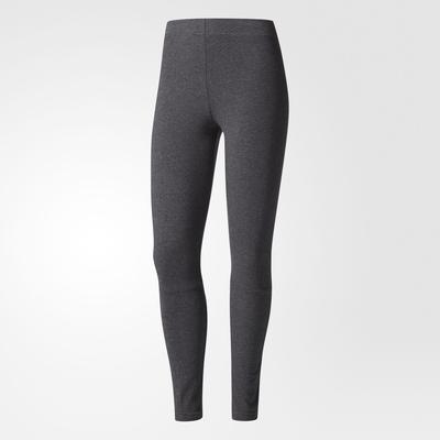 Adidas Womens Essentials Linear Tights - Dark Grey Heather