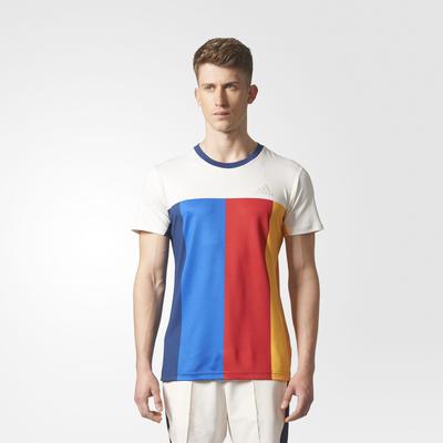 Adidas Mens New York Tennis Tee - Chalk White/Multi-Colour - main image