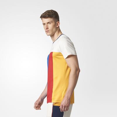 Adidas Mens New York Tennis Tee - Chalk White/Multi-Colour - main image