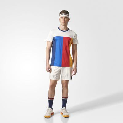 Adidas Mens New York Tennis Tee - Chalk White/Multi-Colour - main image
