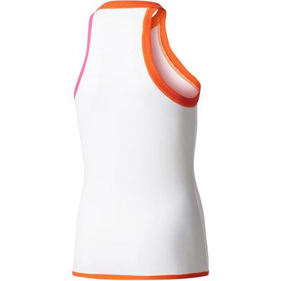 Adidas Girls SMC Barricade Tank - White/Orange - main image