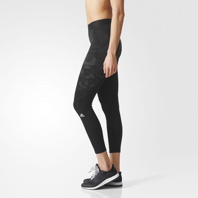 Adidas Womens Techfit Long Sport Tights - Black - main image