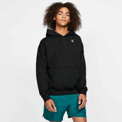 Nike Mens Fleece Tennis Hoodie - Black - main image