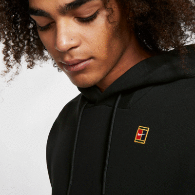 Nike Mens Fleece Tennis Hoodie - Black - main image