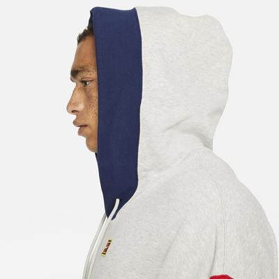 Nike Mens Fleece Tennis Hoodie - Grey Heather - main image