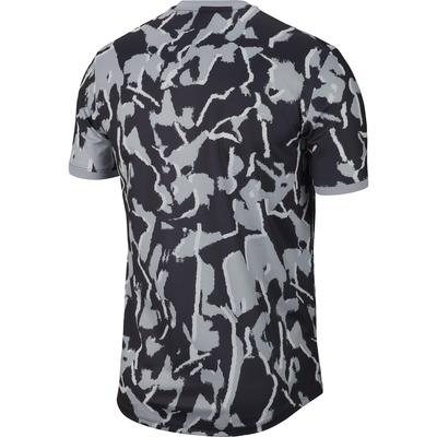 Nike Mens Printed Tennis Top - Sky Grey - main image