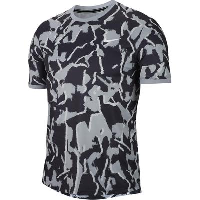 Nike Mens Printed Tennis Top - Sky Grey - main image