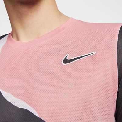 Nike Mens Challenger Short-Sleeve Printed Top - Multi-Colour - main image