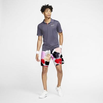 Nike Mens Flex Ace 9 Inch Tennis Shorts - White/Off Noir