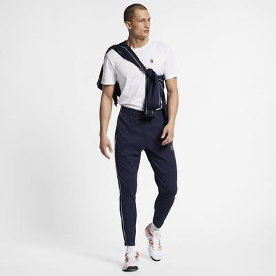 Nike Mens Tennis Pants - Obsidian/White - main image