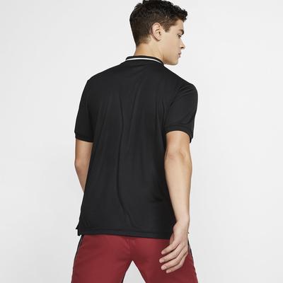 Nike Mens Dri-FIT Tennis Polo - Black/White
