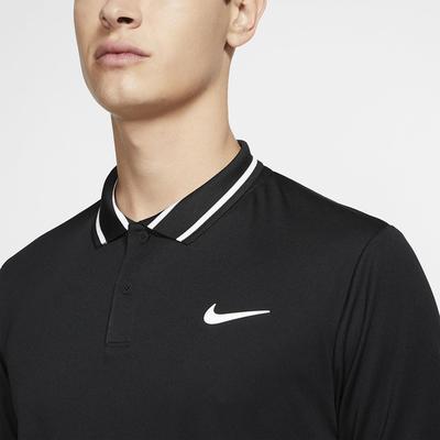 Nike Mens Dri-FIT Tennis Polo - Black/White