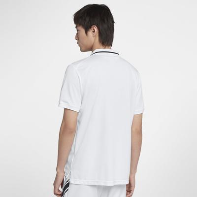 Nike Mens Dri-FIT Tennis Polo - White/Black - main image