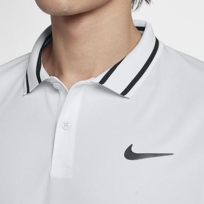 Nike Mens Dri-FIT Tennis Polo - White/Black - main image