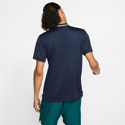 Nike Mens Dri-FIT Tennis Polo - Navy Blue/White - main image
