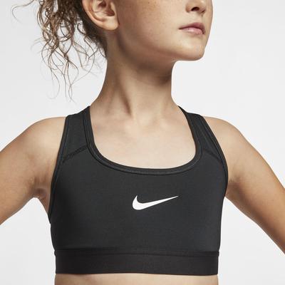 Nike Girls Pro Sports Bra - Black/White - main image