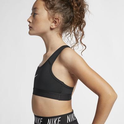 Nike Girls Pro Sports Bra - Black/White - main image