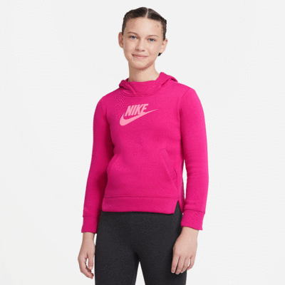 Nike Girls Pullover Hoodie - Pink