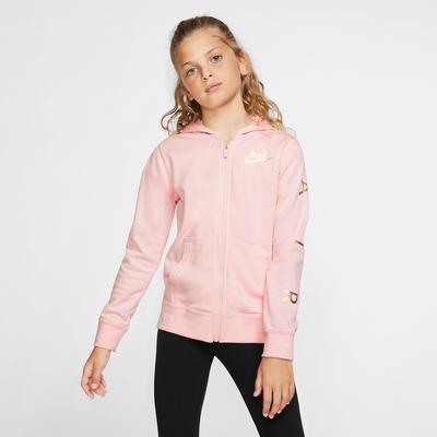 Nike Air Girls Fleece Hoodie - Echo Pink - main image