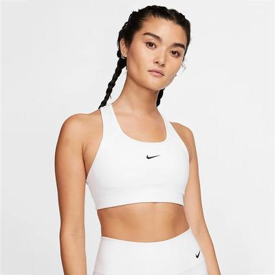 Nike Womens Swoosh Sports Bra - White