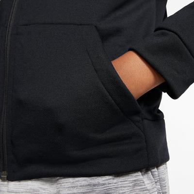 Nike Boys Dri-FIT Training Hoodie - Black/White