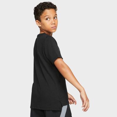 Nike Boys Breathe Graphic Training T-Shirt - Black/Gunsmoke - main image
