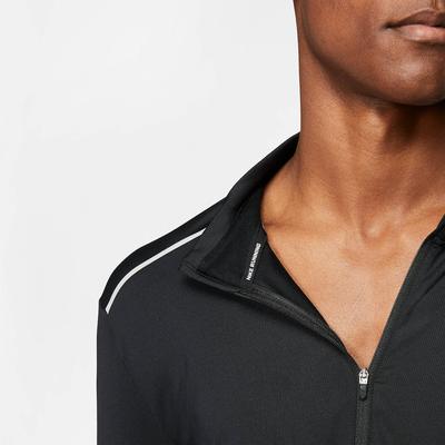 Nike Mens Half Zip Running Top - Black - main image