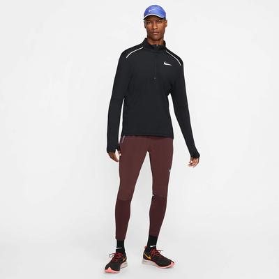 Nike Mens Half Zip Running Top - Black - main image