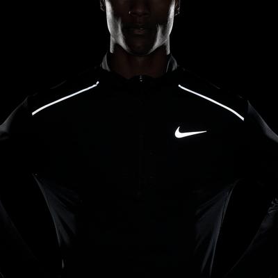 Nike Mens Half Zip Running Top - Black - main image