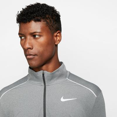 Nike Mens Half Zip Running Top - Dark Smoke Grey - main image