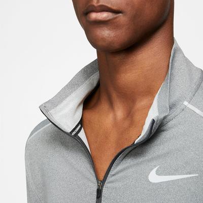 Nike Mens Half Zip Running Top - Dark Smoke Grey - main image