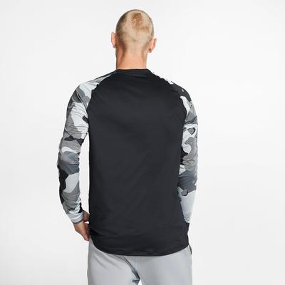Nike Mens Pro Camo Top - Black/White - main image