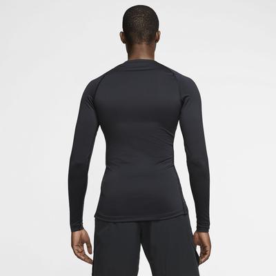 Nike Mens Pro Long Sleeve Top - Black/White