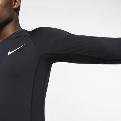 Nike Mens Pro Long Sleeve Top - Black/White - main image