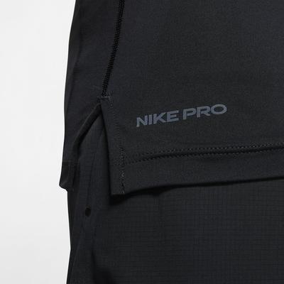 Nike Mens Pro Long Sleeve Top - Black/White - main image