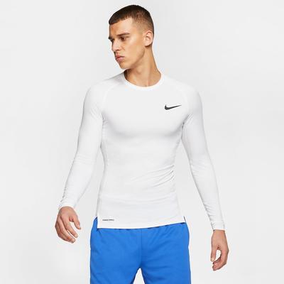 Nike Mens Pro Long Sleeve Top - White - main image