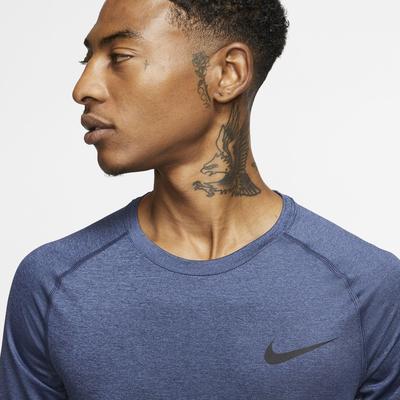 Nike Mens Pro Long Sleeve Top - Obsidian - main image