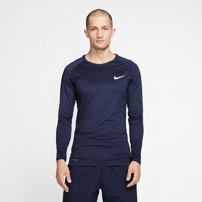 Nike Mens Pro Long Sleeve Top - Navy Blue - main image