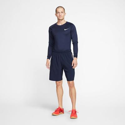 Nike Mens Pro Long Sleeve Top - Navy Blue - main image