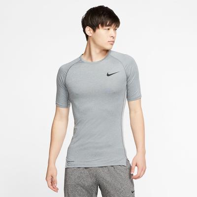 Nike Mens Pro Short Sleeve Tight Top - Smoke Grey - main image