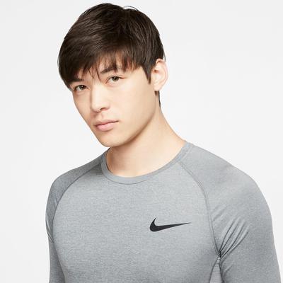 Nike Mens Pro Short Sleeve Tight Top - Smoke Grey