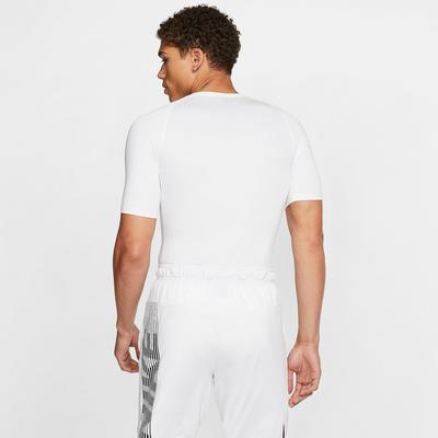 Nike Mens Pro Short Sleeve Tight Top - White - main image