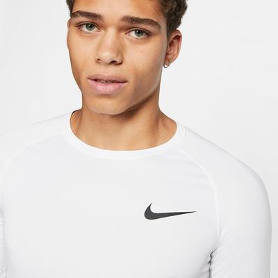Nike Mens Pro Short Sleeve Tight Top - White - main image