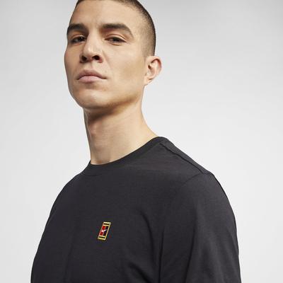 Nike Mens Tennis T-Shirt - Black - main image