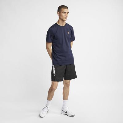 Nike Mens Tennis T-Shirt - Obsidian - main image
