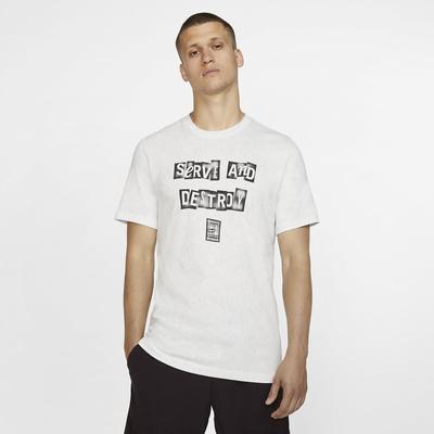 Nike Mens Graphic Tennis T-Shirt - White - main image